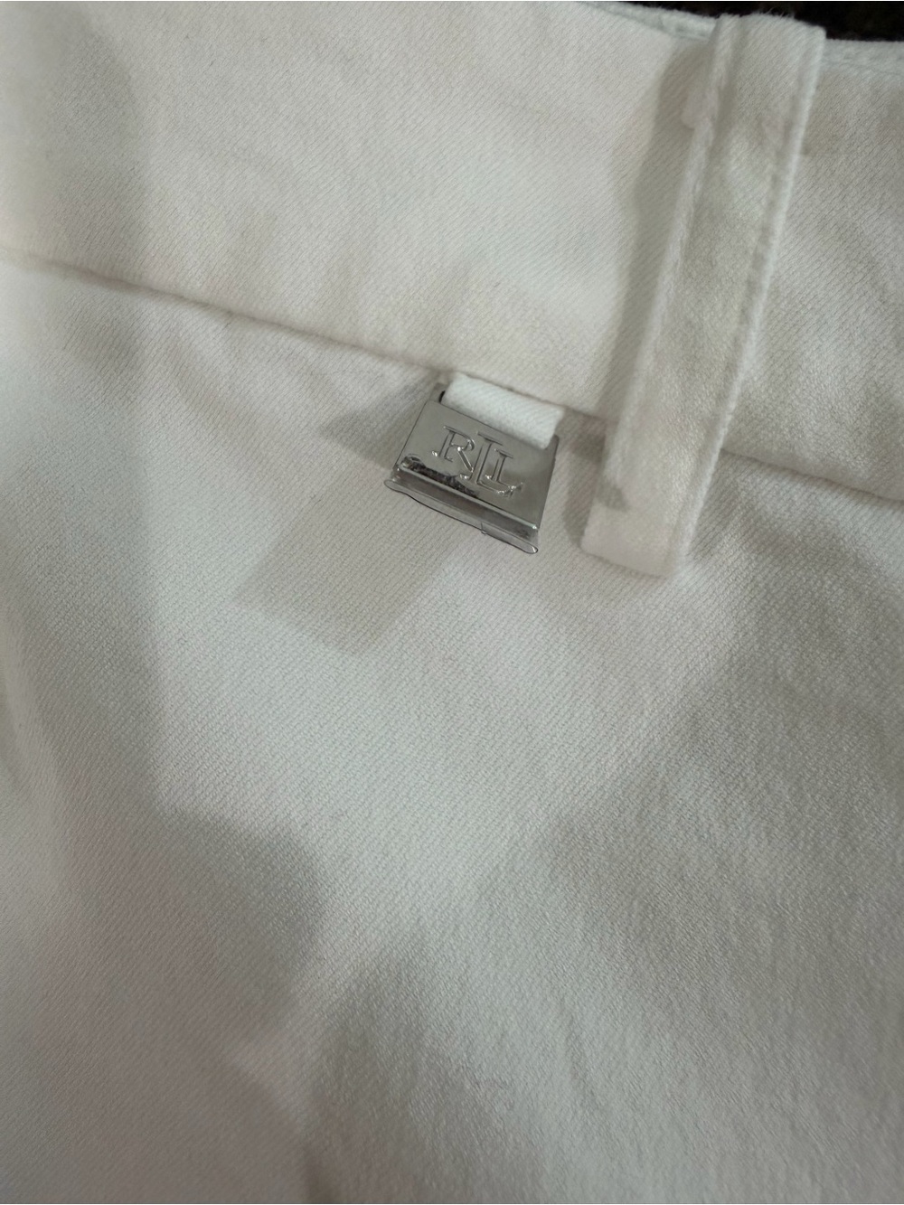 NWOT Ralph Lauren RL White Casual Stretch Women's PLUS 18 Chino Bermuda Shorts - Picture 8 of 12